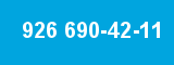 926 690-42-11 926 690-42-11